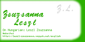 zsuzsanna leszl business card